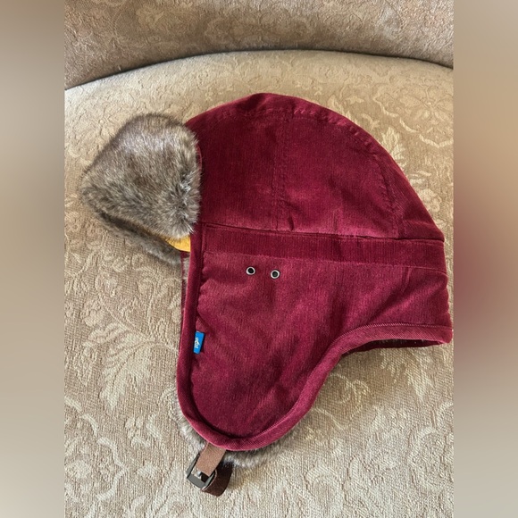 Original Penguin Trapper Hat Faux Fur Cabincore Ski Lodge Winter Streetwear L/XL
